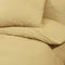 vidaXL - Dekbedovertrekset - 200x200 - cm - katoen - taupe
