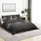 vidaXL - Dekbedovertrekset - 200x200 - cm - katoen - zwart
