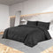 vidaXL - Dekbedovertrekset - 200x200 - cm - katoen - zwart