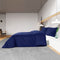 vidaXL - Dekbedovertrekset - 200x200 - cm - microvezel - marineblauw