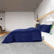 vidaXL - Dekbedovertrekset - 200x200 - cm - microvezel - marineblauw