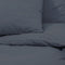 vidaXL - Dekbedovertrekset - 200x220 - cm - katoen - antracietkleurig