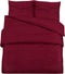 vidaXL - Dekbedovertrekset - 200x220 - cm - katoen - bordeauxrood