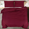 vidaXL - Dekbedovertrekset - 200x220 - cm - katoen - bordeauxrood