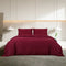vidaXL - Dekbedovertrekset - 200x220 - cm - katoen - bordeauxrood