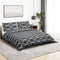 vidaXL - Dekbedovertrekset - 200x220 - cm - katoen - grijs
