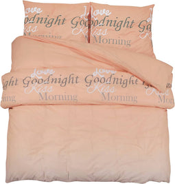 vidaXL - Dekbedovertrekset - 200x220 - cm - katoen - roze
