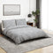 vidaXL - Dekbedovertrekset - 220x240 - cm - katoen - grijs