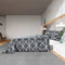 vidaXL - Dekbedovertrekset - 220x240 - cm - katoen - grijs