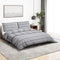 vidaXL - Dekbedovertrekset - 225x220 - cm - katoen - grijs