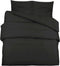 vidaXL - Dekbedovertrekset - 225x220 - cm - katoen - zwart