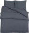 vidaXL - Dekbedovertrekset - 225x220 - cm - katoen - zwart