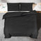 vidaXL - Dekbedovertrekset - 225x220 - cm - katoen - zwart