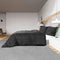 vidaXL - Dekbedovertrekset - 225x220 - cm - katoen - zwart