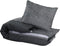 vidaXL - Dekbedovertrekset - 240x220 - cm - katoen - donkergrijs