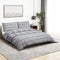 vidaXL - Dekbedovertrekset - 240x220 - cm - katoen - grijs