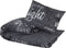 vidaXL - Dekbedovertrekset - 240x220 - cm - katoen - zwart