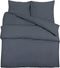 vidaXL - Dekbedovertrekset - 260x220 - cm - katoen - antracietkleurig