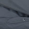 vidaXL - Dekbedovertrekset - 260x220 - cm - katoen - antracietkleurig