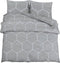 vidaXL - Dekbedovertrekset - 260x220 - cm - katoen - grijs