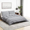 vidaXL - Dekbedovertrekset - 260x220 - cm - katoen - grijs