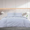vidaXL - Dekbedovertrekset - lichtgewicht - 135x200 - cm - microvezel - grijs