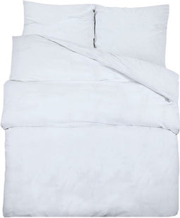 vidaXL - Dekbedovertrekset - lichtgewicht - 140x200 - cm - microvezel - wit