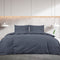 vidaXL - Dekbedovertrekset - lichtgewicht - 140x200 - cm - microvezel - antraciet