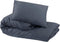 vidaXL - Dekbedovertrekset - lichtgewicht - 140x200 - cm - microvezel - antraciet