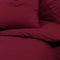 vidaXL - Dekbedovertrekset - lichtgewicht - 140x200 - cm - microvezel - bordeaux
