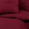 vidaXL - Dekbedovertrekset - lichtgewicht - 155x220 - cm - microvezel - bordeaux