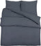 vidaXL - Dekbedovertrekset - lichtgewicht - 200x200 - cm - microvezel - antraciet