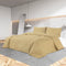 vidaXL - Dekbedovertrekset - lichtgewicht - 200x200 - cm - microvezel - taupe