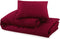 vidaXL - Dekbedovertrekset - lichtgewicht - 200x200 - cm - microvezel - bordeaux