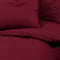 vidaXL - Dekbedovertrekset - lichtgewicht - 200x200 - cm - microvezel - bordeaux