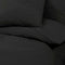 vidaXL - Dekbedovertrekset - lichtgewicht - 200x200 - cm - microvezel - zwart