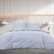 vidaXL - Dekbedovertrekset - lichtgewicht - 200x200 - cm - microvezel - grijs