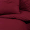 vidaXL - Dekbedovertrekset - lichtgewicht - 200x200 - cm - microvezel - bordeaux