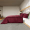 vidaXL - Dekbedovertrekset - lichtgewicht - 200x200 - cm - microvezel - bordeaux