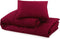 vidaXL - Dekbedovertrekset - lichtgewicht - 200x220 - cm - microvezel - bordeaux