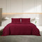 vidaXL - Dekbedovertrekset - lichtgewicht - 200x220 - cm - microvezel - bordeaux