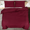 vidaXL - Dekbedovertrekset - lichtgewicht - 200x220 - cm - microvezel - bordeaux