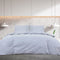 vidaXL - Dekbedovertrekset - lichtgewicht - 220x240 - cm - microvezel - grijs