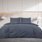 vidaXL - Dekbedovertrekset - lichtgewicht - 220x240 - cm - microvezel - antraciet