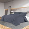 vidaXL - Dekbedovertrekset - lichtgewicht - 225x220 - cm - microvezel - antraciet