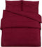 vidaXL - Dekbedovertrekset - lichtgewicht - 240x220 - cm - microvezel - bordeaux