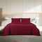 vidaXL - Dekbedovertrekset - lichtgewicht - 240x220 - cm - microvezel - bordeaux