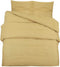 vidaXL - Dekbedovertrekset - lichtgewicht - 260x220 - cm - microvezel - taupe