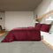 vidaXL - Dekbedovertrekset - lichtgewicht - 260x240 - cm - microvezel - bordeaux