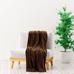 vidaXL - Deken - 150x200 - cm - polyester - cacaobruin